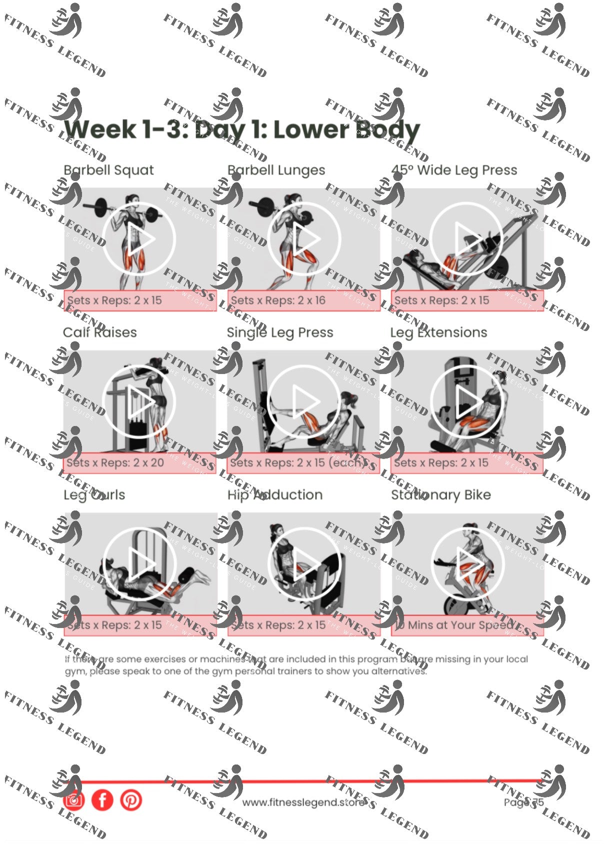 Fitness Legend's Digital 12-Week Weight Loss Program (PDF File)