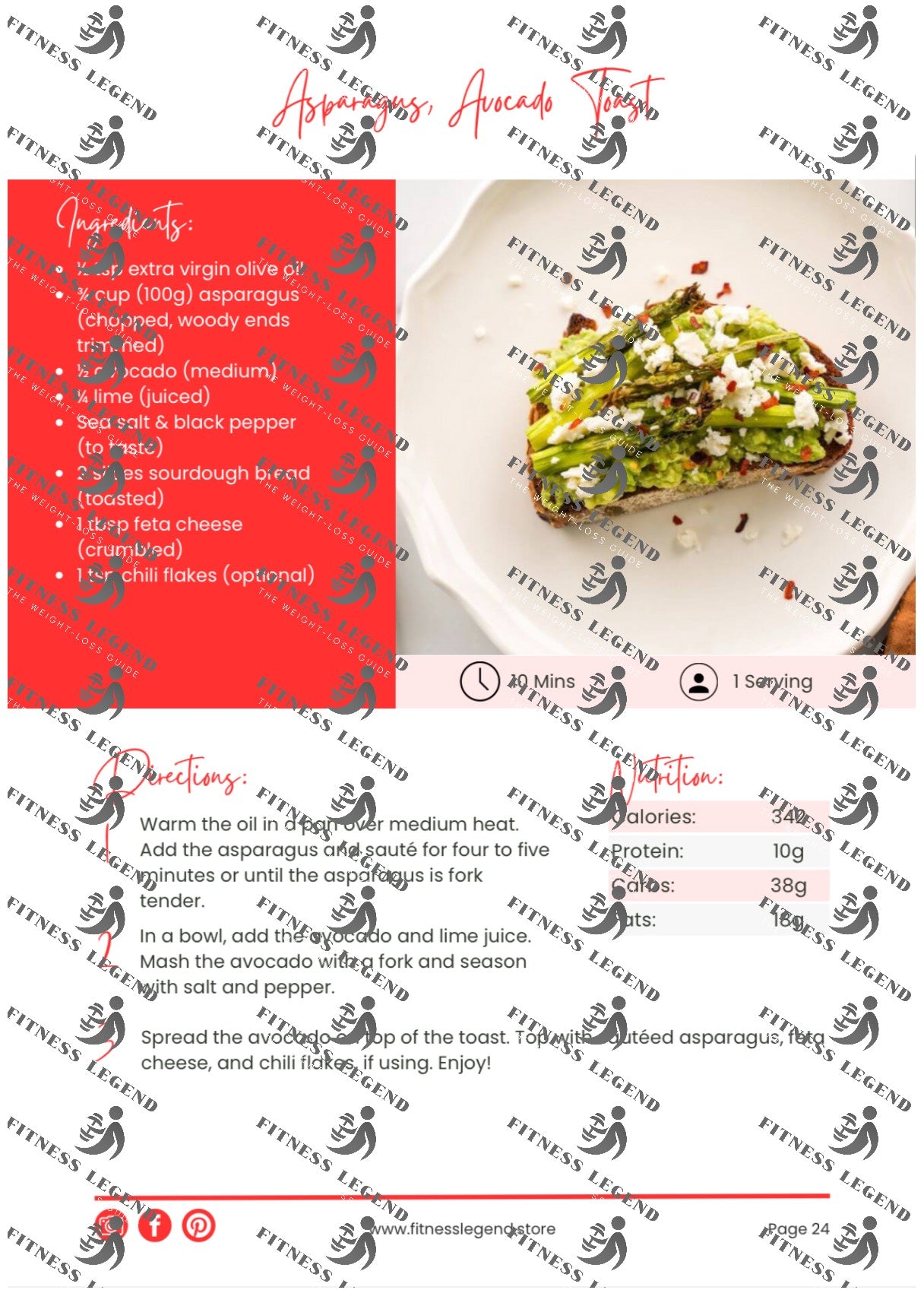 Fitness Legend's Digital 12-Week Weight Loss Program (PDF File)